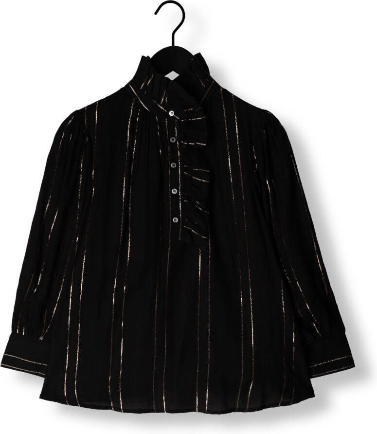 ANTIK BATIK Dames Blouses Edward Blouse Zwart