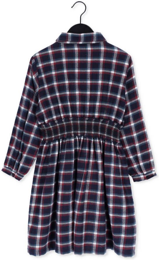 AO76 Meisjes Jurken Nova Blue Check Dress Blauw