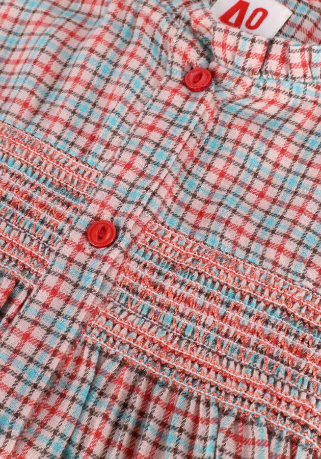 AO76 Meisjes Blouses Inuit Red Check Shirt Rood