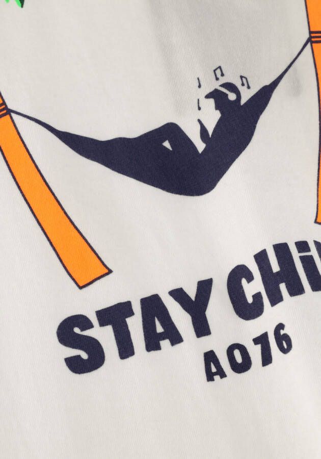 AO76 Jongens Polo's & T-shirts Mat T-shirt Stay Chill Wit