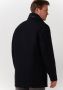Hugo Boss winterjas donkerblauw effen rits + knoop normale fit - Thumbnail 4