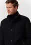 Hugo Boss winterjas donkerblauw effen rits + knoop normale fit - Thumbnail 5