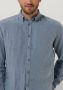 BUTCHER OF BLUE Heren Overhemden Robbins Linen Clean Shirt Blauw - Thumbnail 4