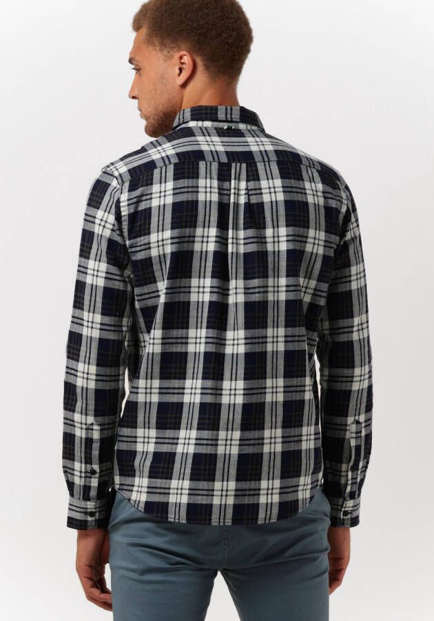Butcher Of Blue Blauwe Casual Overhemd Robbins Mid Check Shirt