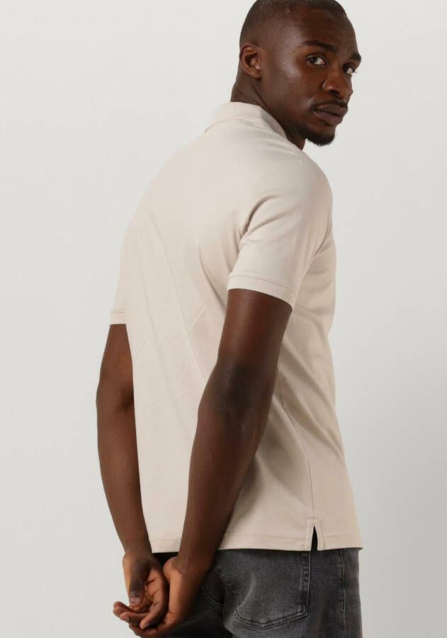 CALVIN KLEIN Heren Polo's & T-shirts Smooth Cotton Slim Polo Beige