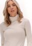 CALVIN KLEIN Dames Tops & T-shirts Stacked Logo Ls Roll Neck Beige - Thumbnail 4