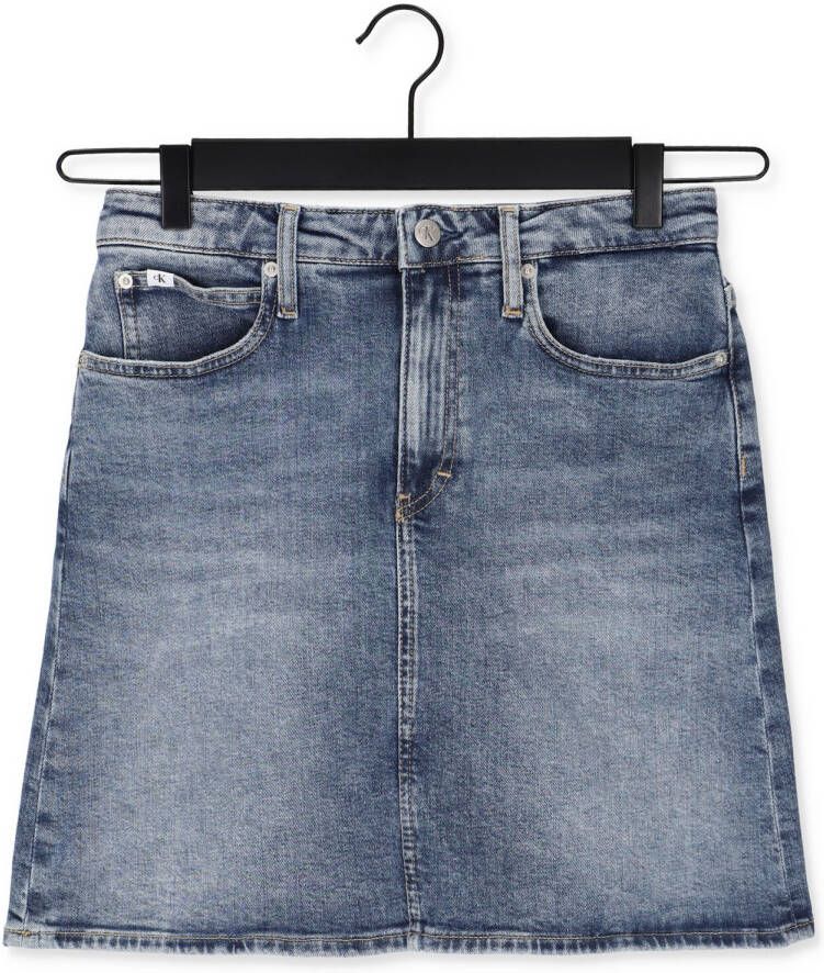 Calvin Klein Blauwe Hr A-line Mini Skirt