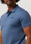 CALVIN KLEIN Heren Polo's & T-shirts Smooth Cotton Slim Polo Blauw - Thumbnail 4