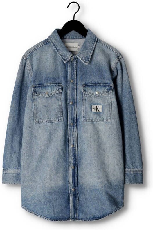 Calvin Klein Blauwe Spijkerjas Utility Shirt Jacket
