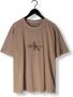 Calvin Klein Jeans T-shirt met extra brede schouders model 'MONOLOGO' - Thumbnail 6