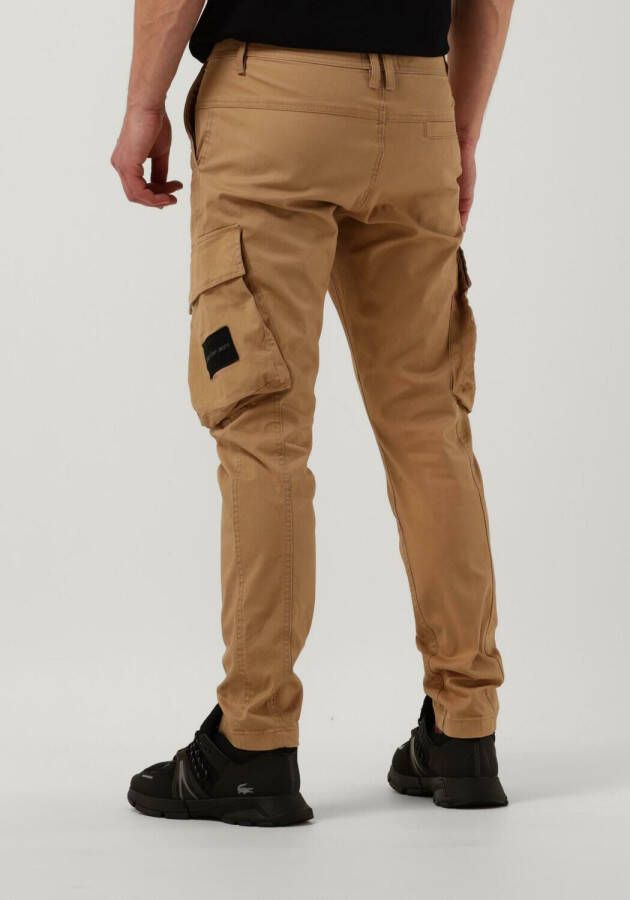 Calvin Klein Camel Cargobroeken Skinny WAshed Cargo Pant