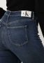 Calvin Klein Donkerblauwe Skinny Jeans High Rise Super Skinny Ankle - Thumbnail 5