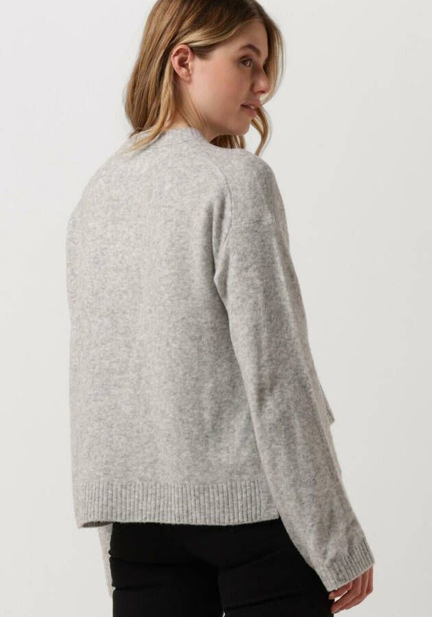 Calvin Klein Grijze Trui Fluffy Wide Open Sleeves Sweater