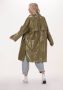 Calvin Klein Groene Regenjas Coated Long Jacket - Thumbnail 5