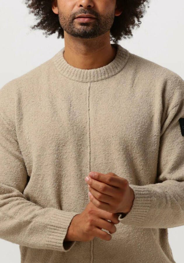 CALVIN KLEIN Heren Truien & Vesten High Texture Sweater Beige