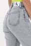 Calvin Klein High-Waisted Tapered Mom Jeans Gray Dames - Thumbnail 4