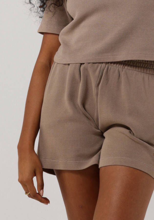 Calvin Klein Lichtgrijze Shorts Waffle Loose Shorts