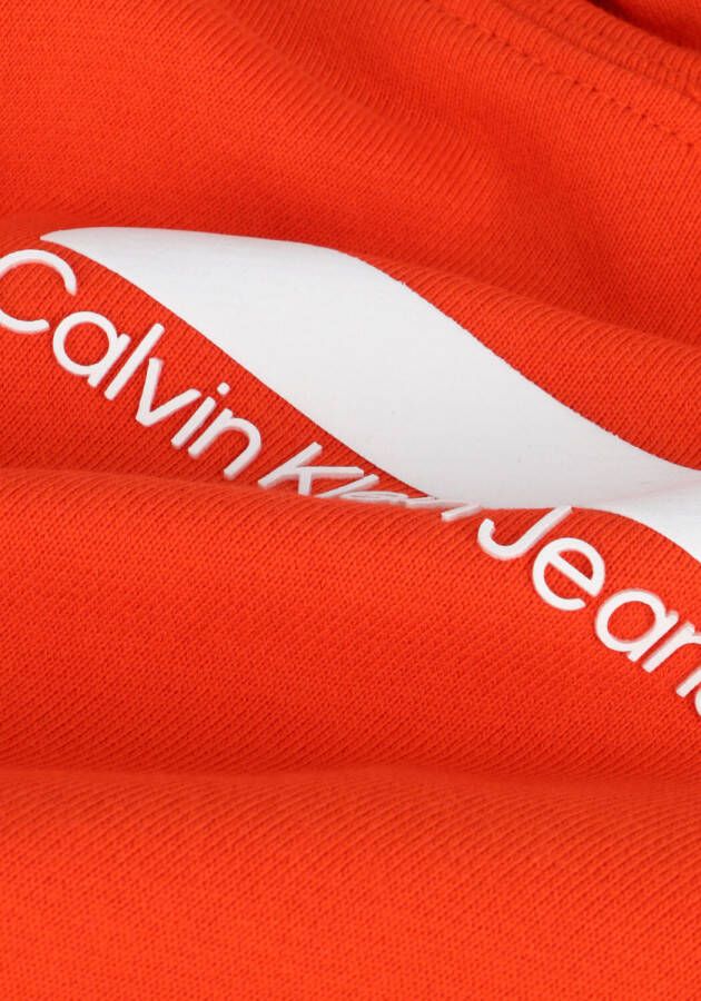 Calvin Klein Rode Small Block Logo Hoodie