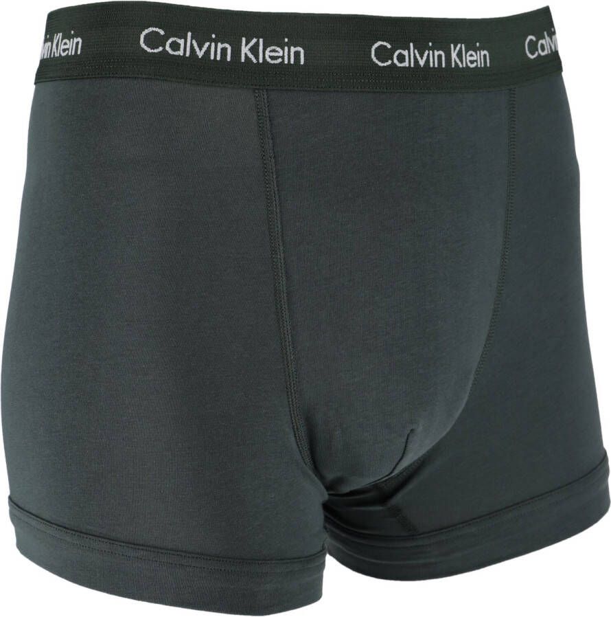 Calvin Klein Underwear Grijze Boxershort 3-pack Low Rise Trunks