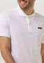 CALVIN KLEIN Heren Polo's & T-shirts Stretch Pique Slim Button Polo Wit - Thumbnail 4