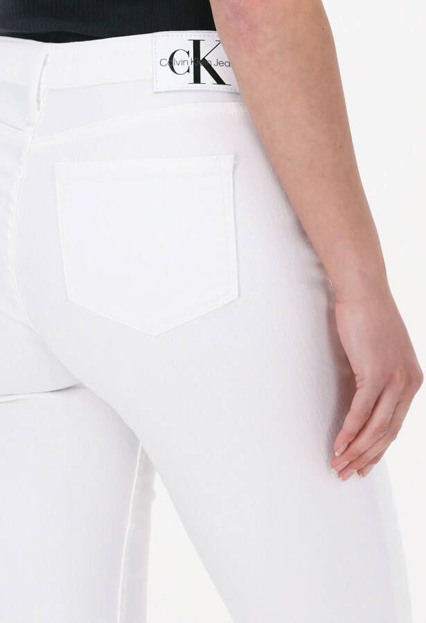 Calvin Klein Witte Skinny Jeans Mid Rise Skinny