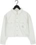Calvin Klein Witte Spijkerjas Cropped Utility Shirt - Thumbnail 2