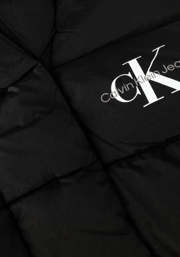 Calvin Klein Zwarte Gewatteerde Jas Ck Archive Puffer Jacket