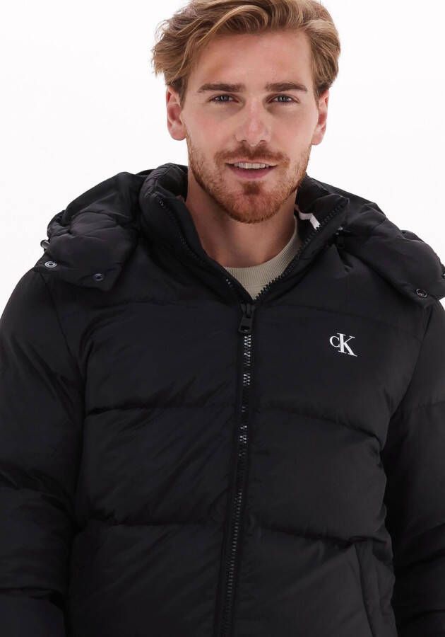 Calvin Klein Zwarte Gewatteerde Jas Essentials Down Jacket