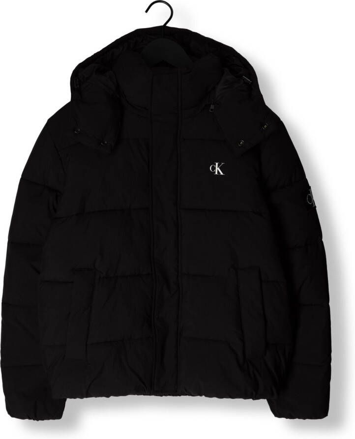Calvin Klein Zwarte Gewatteerde Jas Essentials Non Down Jacket
