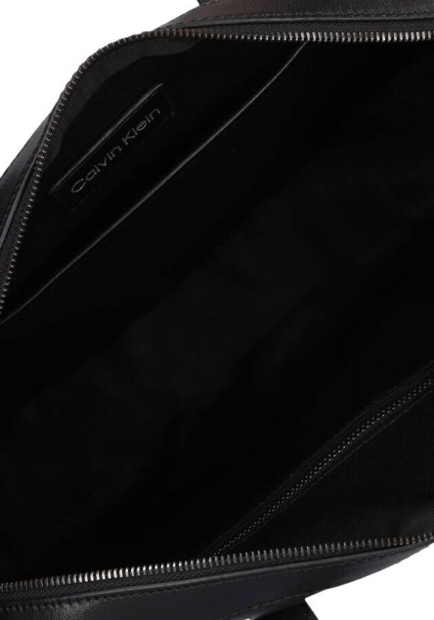 Calvin Klein Zwarte Laptoptas Iconic Hardware Laptop Bag