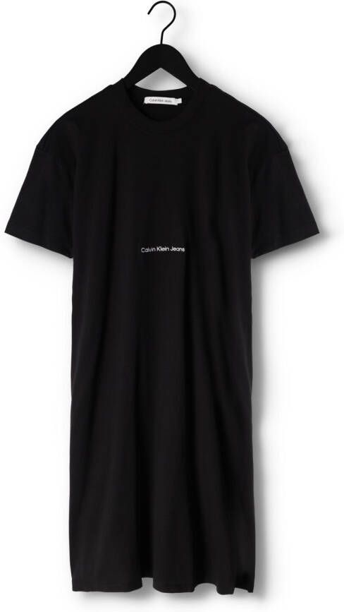 Calvin Klein Zwarte Midi Jurk Institutional Long T-shirt Dress