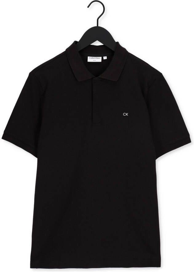 Calvin Klein Zwarte Polo Stretch Pique Slim Polo