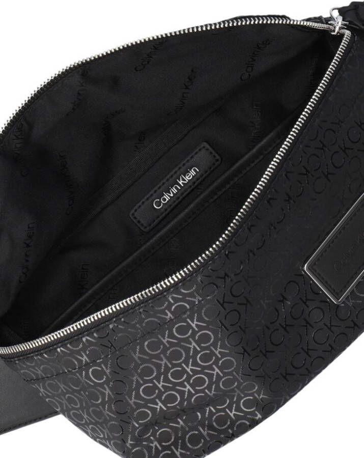 Calvin Klein Zwarte Schoudertas Ck Elevated Waistbag Mono