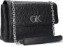 Calvin Klein Zwarte polyester handtas met kettinghandvatten Zwart Dames - Thumbnail 5