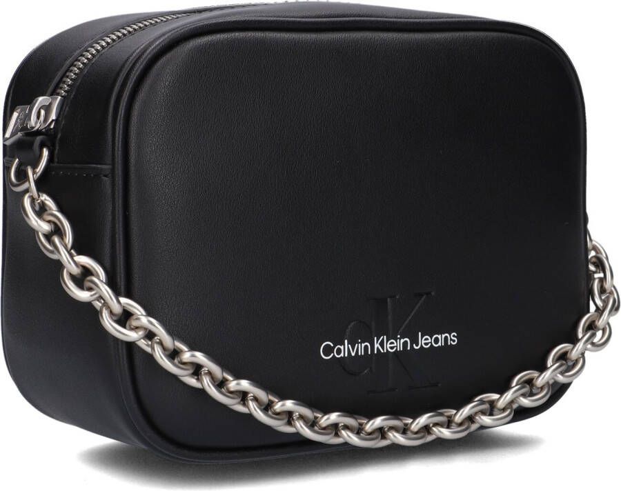 Calvin Klein Zwarte Schoudertas Sculpted Camera Bsg18 Chain