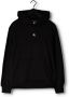 Calvin Klein Zwarte katoenen trui met capuchon en logoprint Zwart - Thumbnail 4