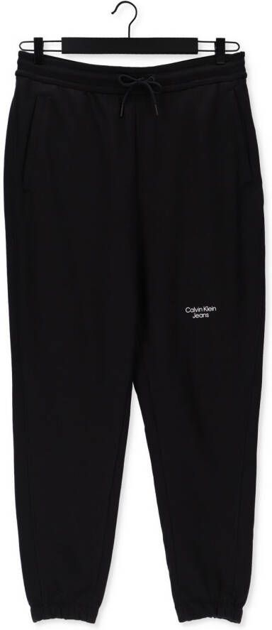 Calvin Klein Zwarte Sweatpant Stacked Logo Hwk Pant