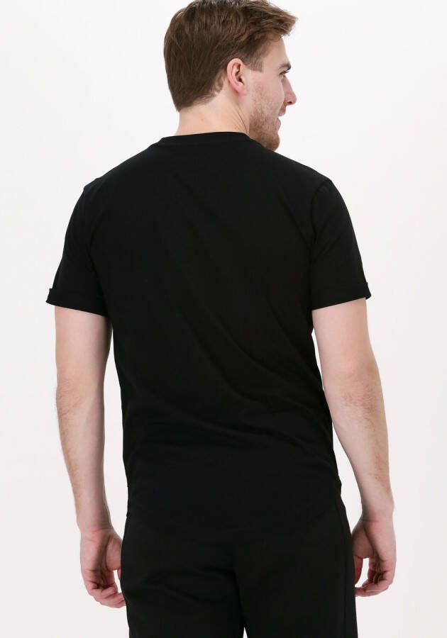 Calvin Klein Zwarte T-shirt Badge Turn Up Sleeve