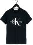 Calvin Klein Zwarte T-shirt Iconic Monogram Ss Slim Tee - Thumbnail 5