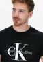 Calvin Klein Zwarte T-shirt Iconic Monogram Ss Slim Tee - Thumbnail 6