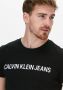 CALVIN KLEIN Heren Polo's & T-shirts Institutional L Zwart - Thumbnail 6