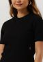 CALVIN KLEIN Dames Tops & T-shirts Rib Short Sleeve Tee Zwart - Thumbnail 4