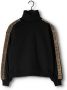 Calvin Klein Logo Schouder Roll Neck Sweatshirt Black Dames - Thumbnail 4
