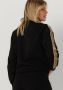 Calvin Klein Logo Schouder Roll Neck Sweatshirt Black Dames - Thumbnail 5