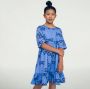 CARLIJNQ Meisjes Jurken Sunnies Flared Dress 3 4 Sleeves Blauw - Thumbnail 3