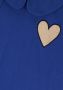CARLIJNQ Meisjes Tops & T-shirts Sunnies Collar T-shirt Wt Embroidery Donkerblauw - Thumbnail 2