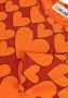 CARLIJNQ Meisjes Tops & T-shirts Hearts Ruffled Top Longsleeve Oranje - Thumbnail 2