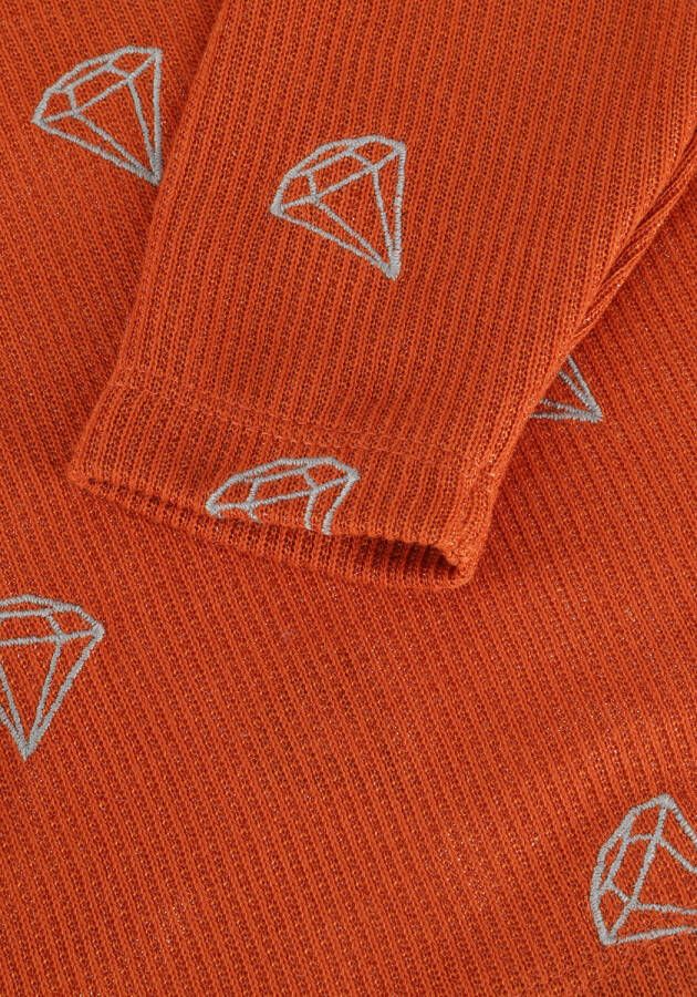 CARLIJNQ Meisjes Tops & T-shirts Diamond Shirt With Ruffles Longsleeve Rood