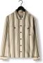 CAST IRON Heren Overhemden Long Sleeve Shirt Sanborn Twill Stripe Beige - Thumbnail 4