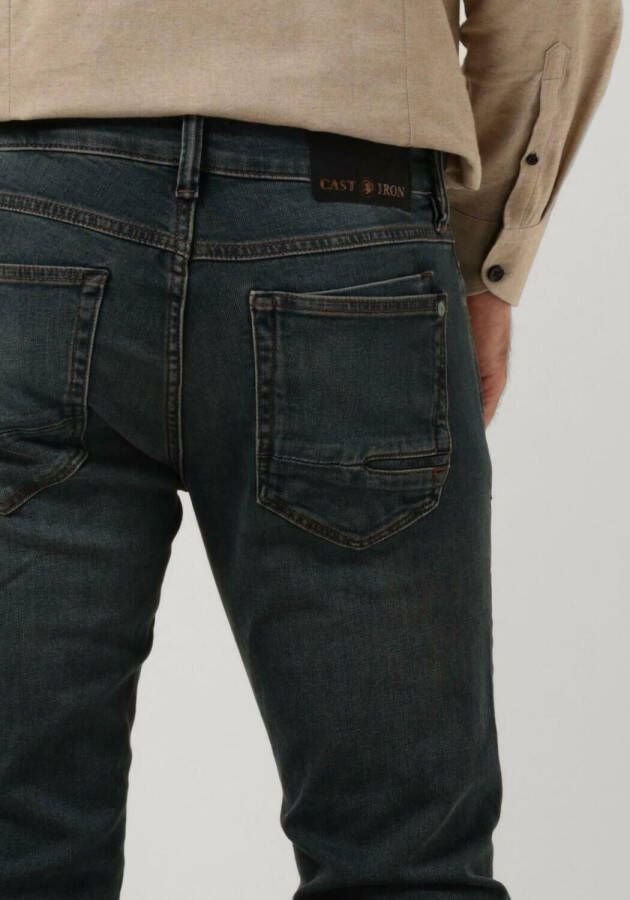 CAST IRON Heren Jeans Shiftback Regular Tapered Vintage Tinted Wash Blauw